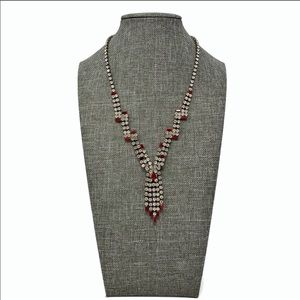 Vintage Art Deco Crystal Drop Necklace